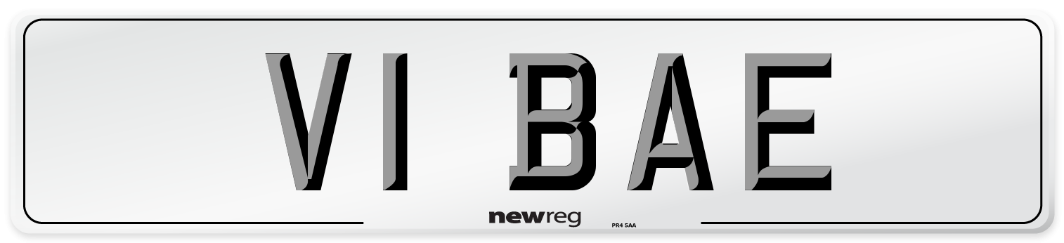 V1 BAE Number Plate from New Reg